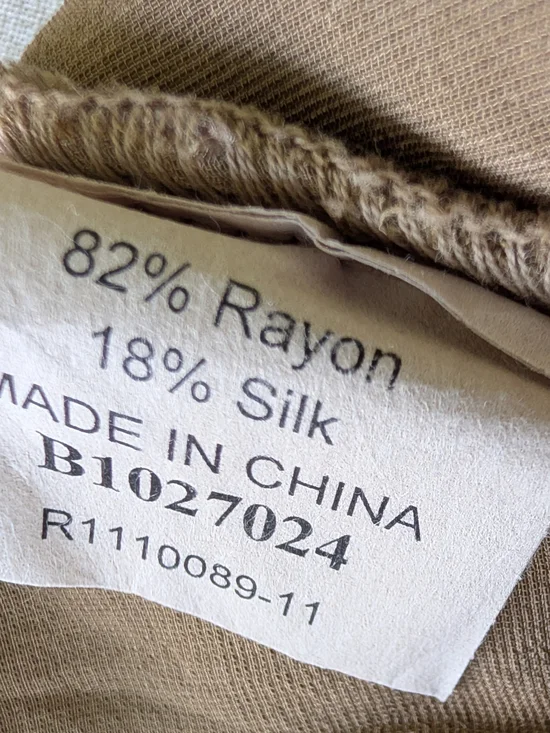 Kleen Silk Blend Velvet Sleeveless Button Front Tunic Top Brown Size S - Picture 4 of 4